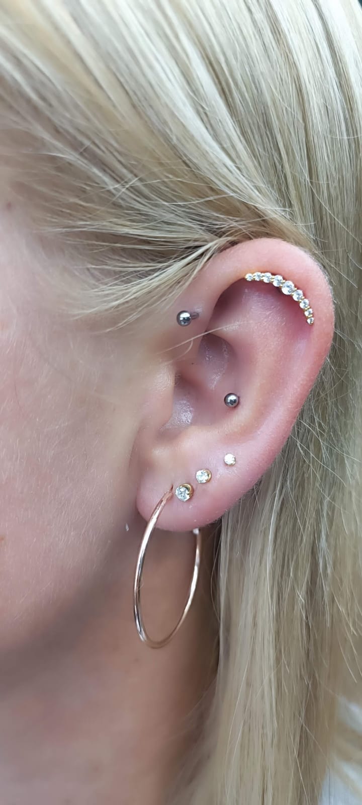 Helix, Forward Helix, Conch, Lobe