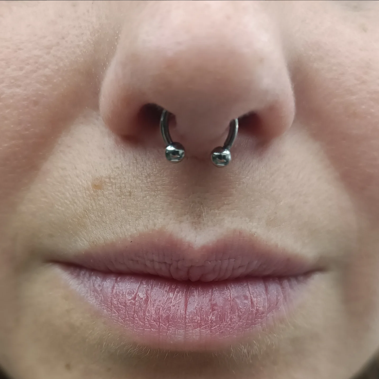 Septum Ring Nahaufnahme